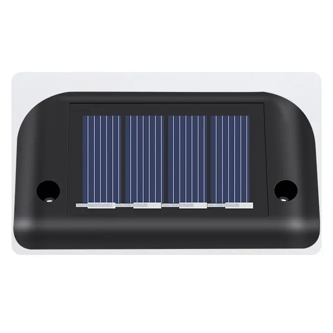 Napelemes kültéri lépcső lámpa, lépcsővilágítás 4db-os fekete vízálló (HAJ-LED06-solar-lamp-black)
