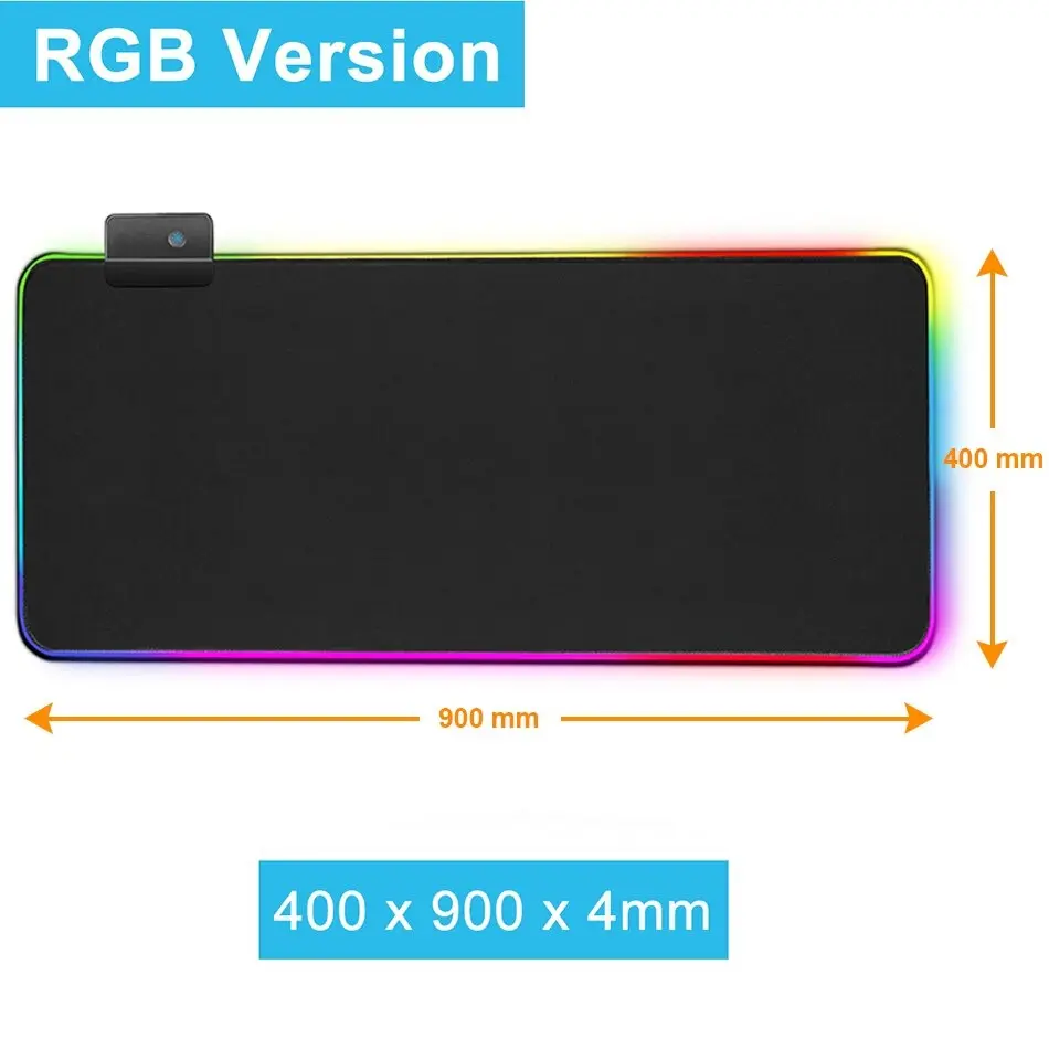Gamer egérpad RGB LED világítással mintás 900x400x4mm (MP-RGB-900x400x4-21004-71-PATTERN-7)