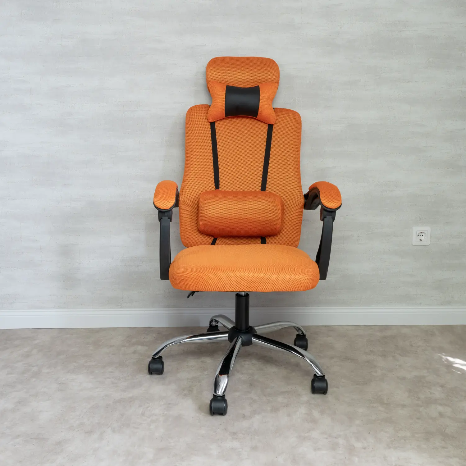 Irodai szék, forgószék fejtámlával narancssárga (IRODAI-SZEK-2-ORANGE)