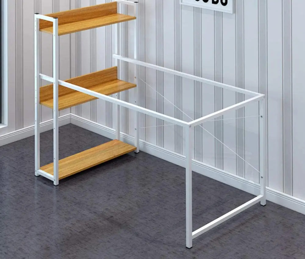 Íróasztal, számítógépasztal barna színben 120x55x72cm billentyűzet tartóval (H120C-CDESK-BROWN)