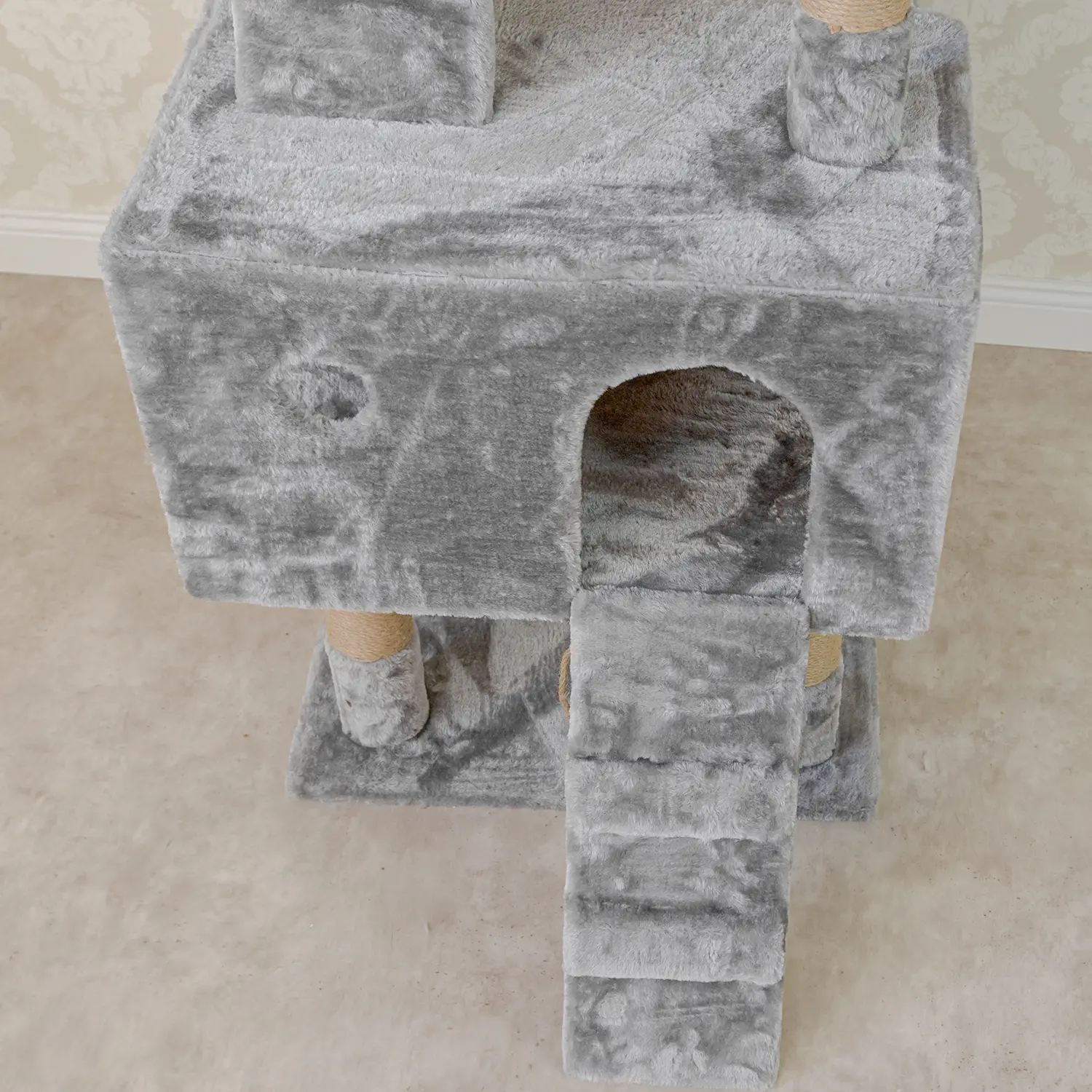 Macskabútor, macskafa sokszintes 185cm (ST002-LIGHT-GREY) kaparófa