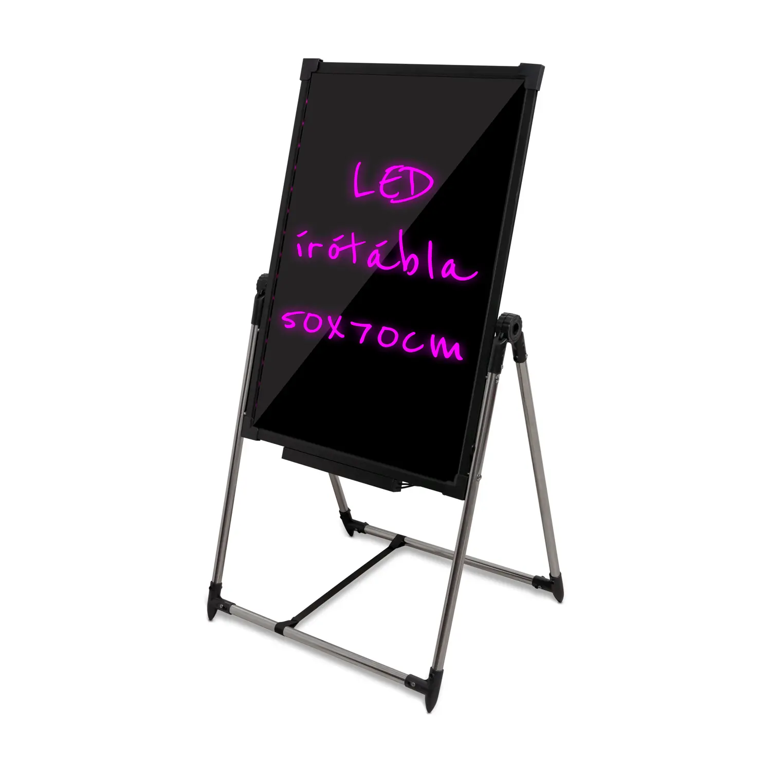 Írható reklámtábla, LED tábla, álló 50x70cm (LED-board-50x70-plug-in)