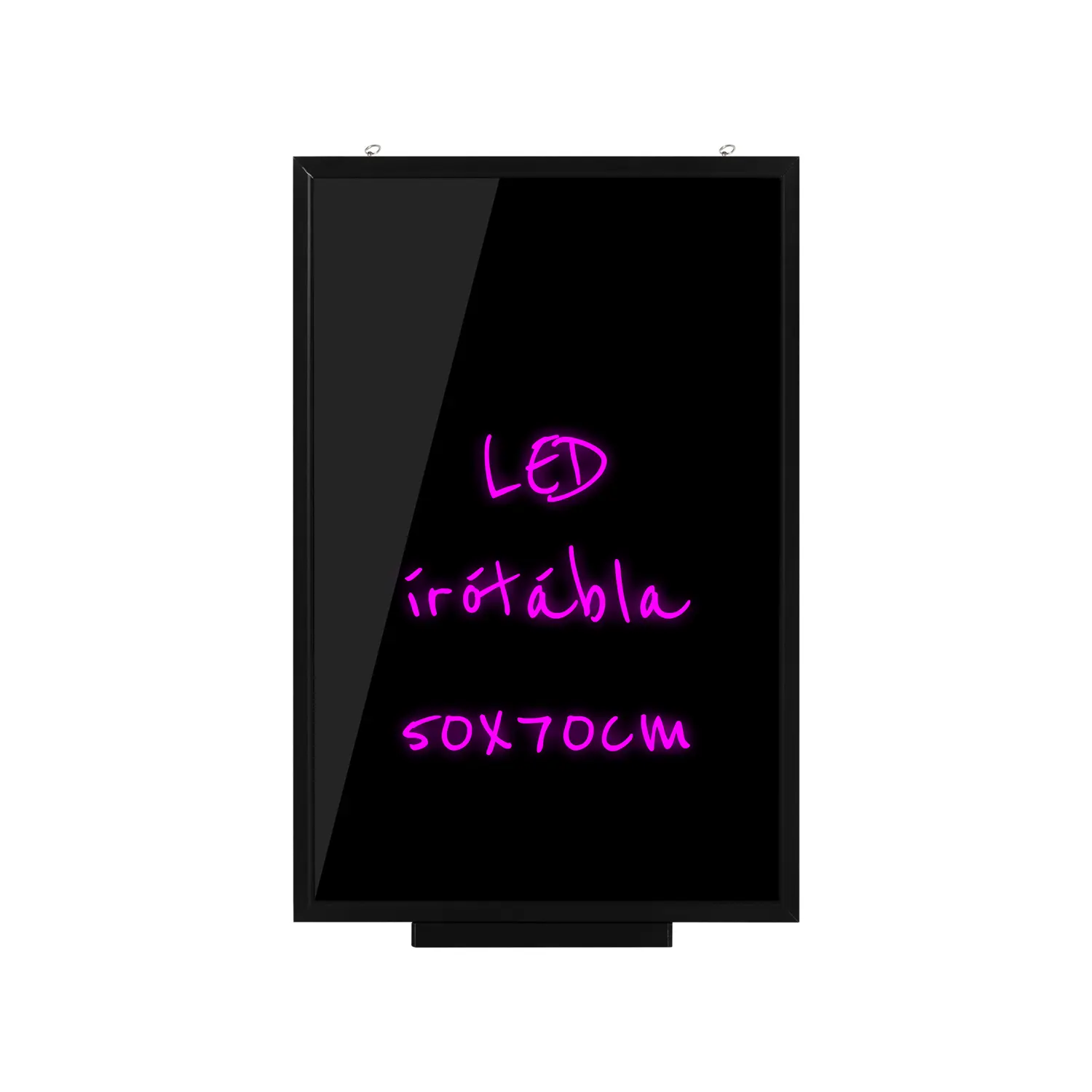 Írható reklámtábla, LED tábla, falra akasztható 50x70cm tölthető (xg57-rechargeable)