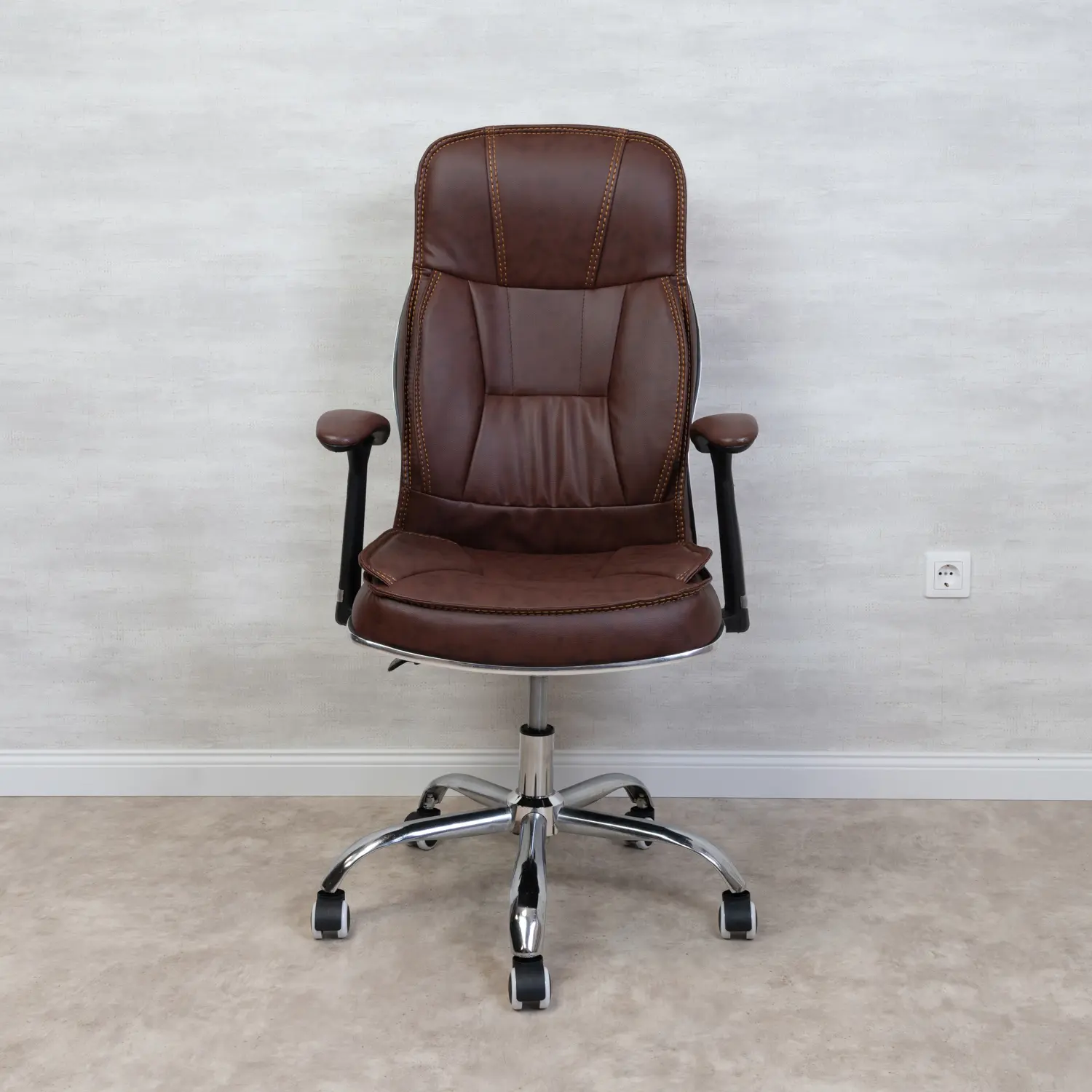 Főnöki irodai szék, forgószék kávébarna (IRODASZÉK-1-COFFEE)