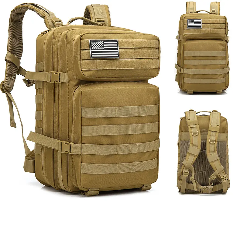 Military batoh, turistický batoh, batoh khaki (BL090-KHAKI)