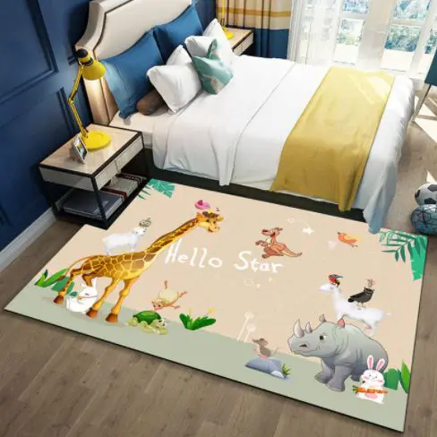 Gyerek játszószőnyeg, gyerekszőnyeg állatos mintával 100x200 cm (KIDS-CARPET-ANIMALS)