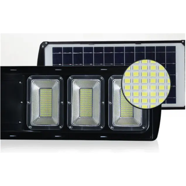 Napelemes reflektor, kültéri LED lámpa falra szerelhető 60W (JM-1960A)