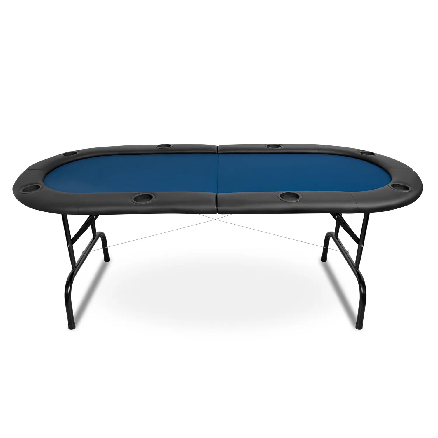 Pókerasztal 8 személyes 183cm kék színben, összecsukható (PKT202S-BLUE)