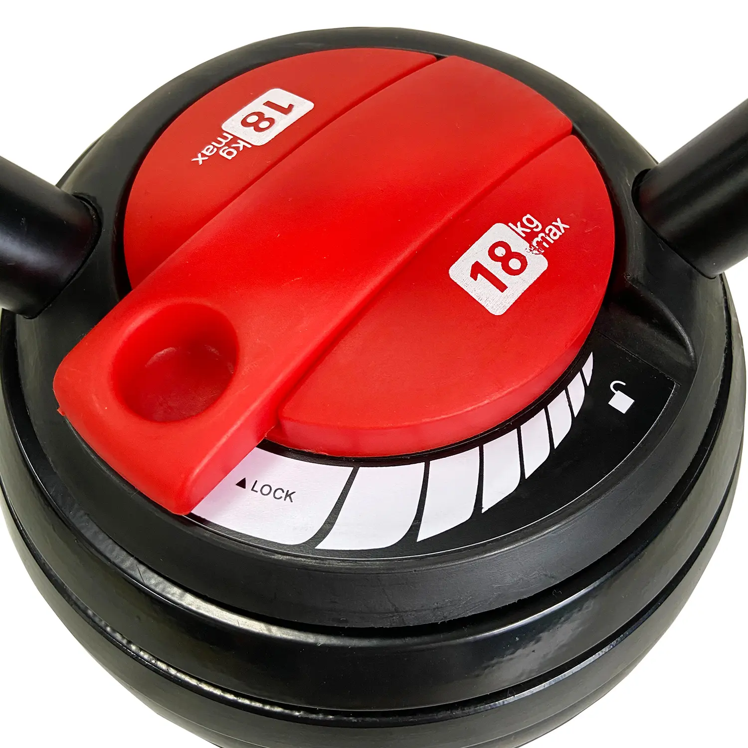 Kettlebell állítható 4.5-18kg fekete-piros (KB-18)