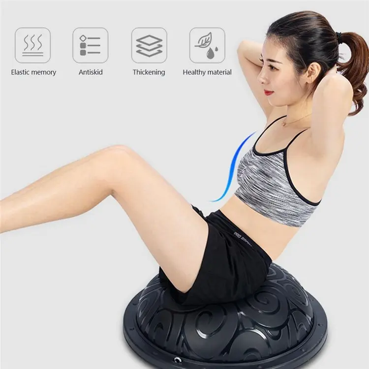 Egyensúly labda, jóga labda, fitness labda fekete (yoga-ball-black)