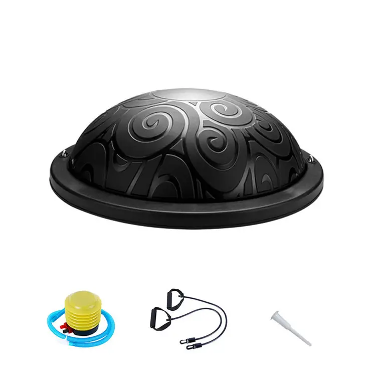 Egyensúly labda, jóga labda, fitness labda fekete (yoga-ball-black)