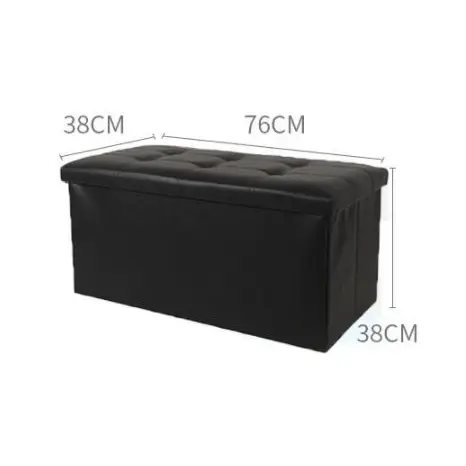 Ülésre alkalmas tárolódoboz, ülőke műbőr bézs (storage-box-76-pu-beige)