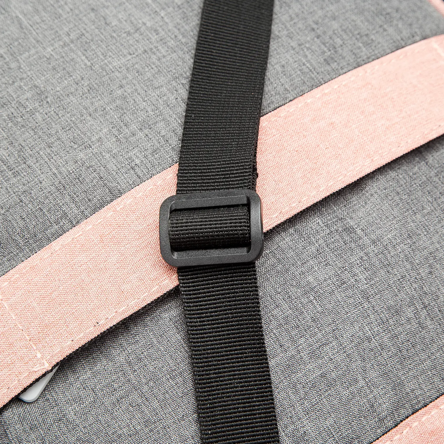 BaBee pelenkázó hátizsák, hátitáska, pelenkázótáska rózsaszín-szürke színben (BABEE-M3-PINK-GREY)