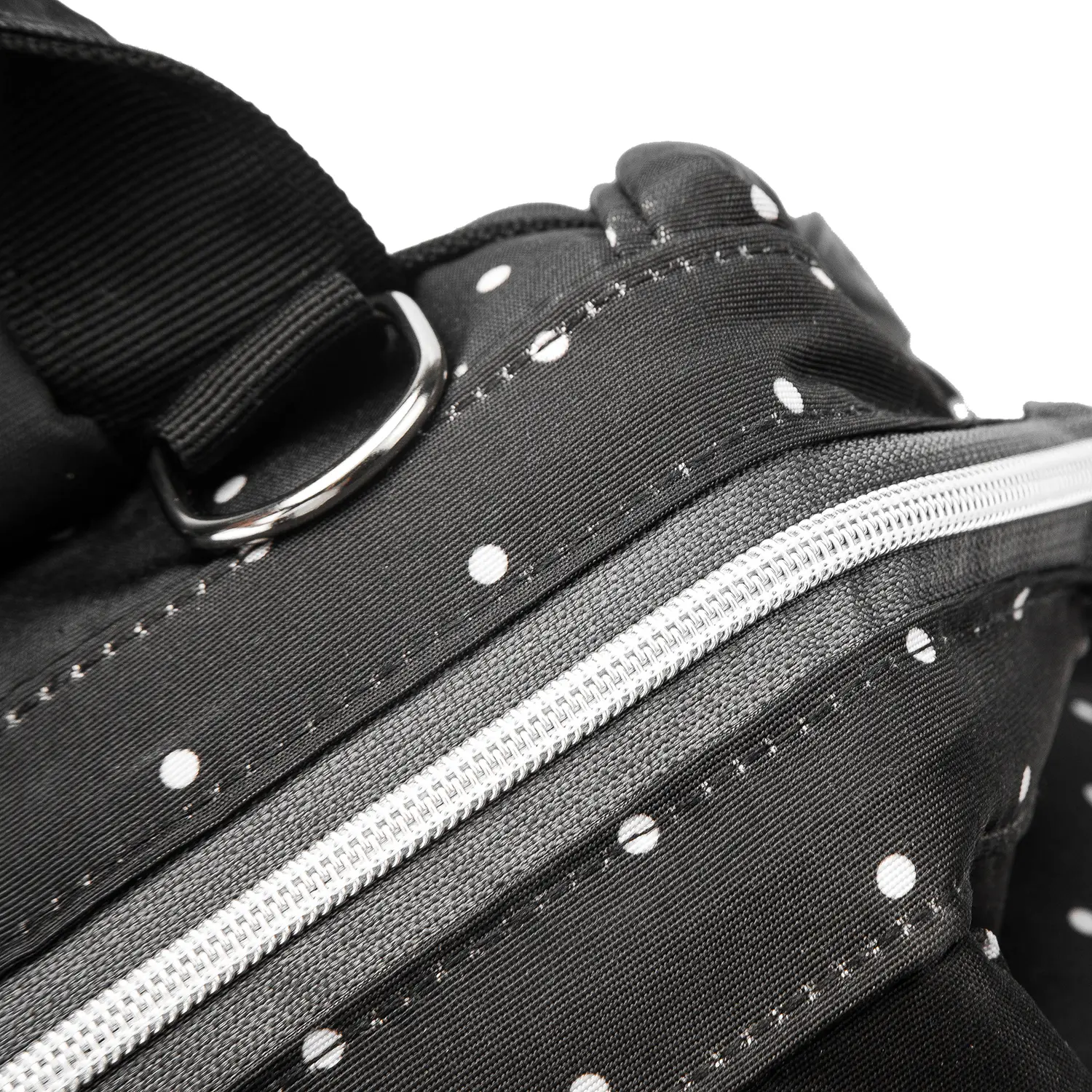 BaBee pelenkázó hátizsák, hátitáska, pelenkázótáska fekete színben, pöttyös (BABEE-M3-DOTTED-BLACK)