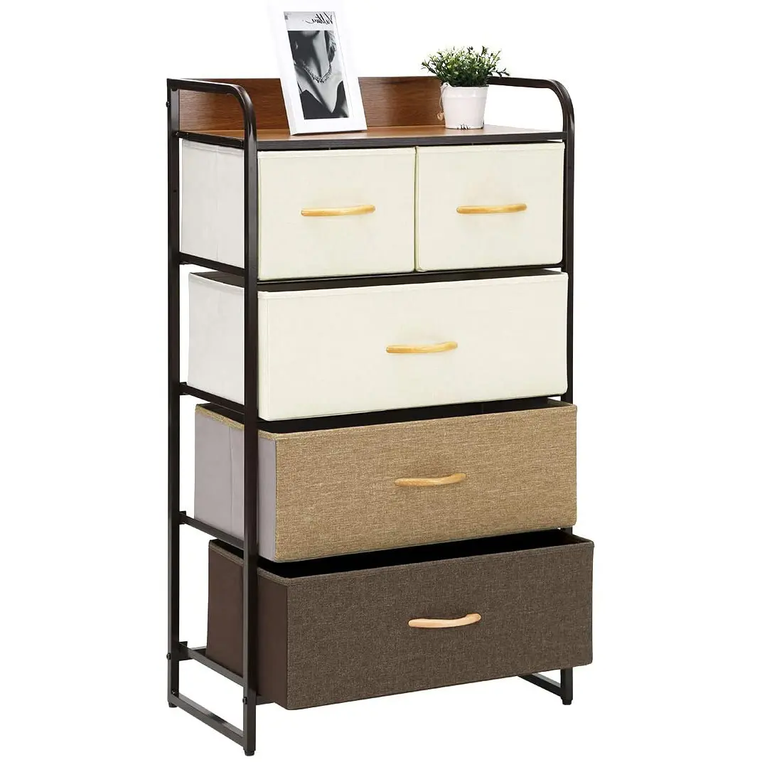 Komód, szekrény 5db kivehető tárolóval 60x29x97.5cm (CABINET-1)