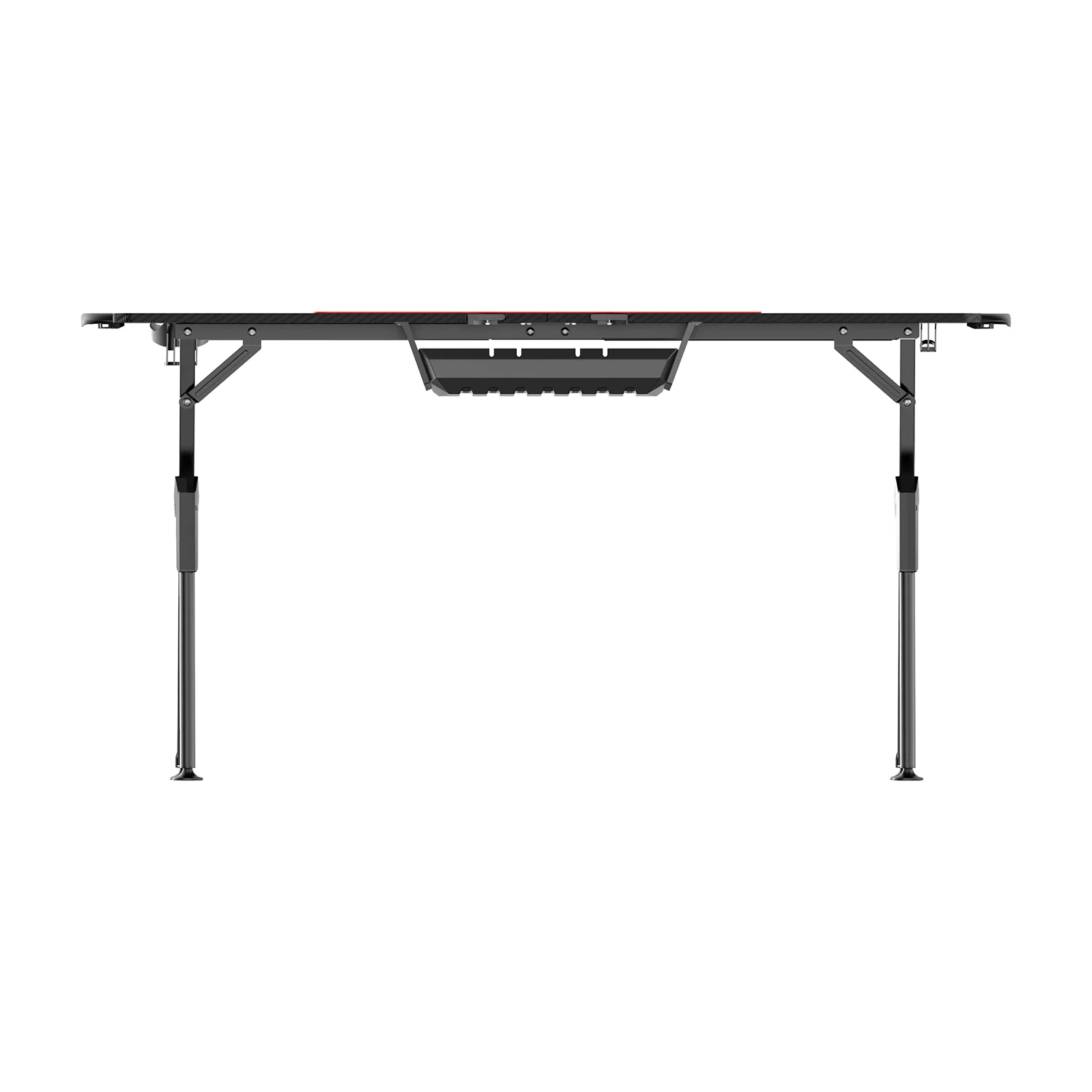 WARRIOR gamer asztal alumínium fekete színben 140*60*75CM RGB világítással (Blade V2-1460) 