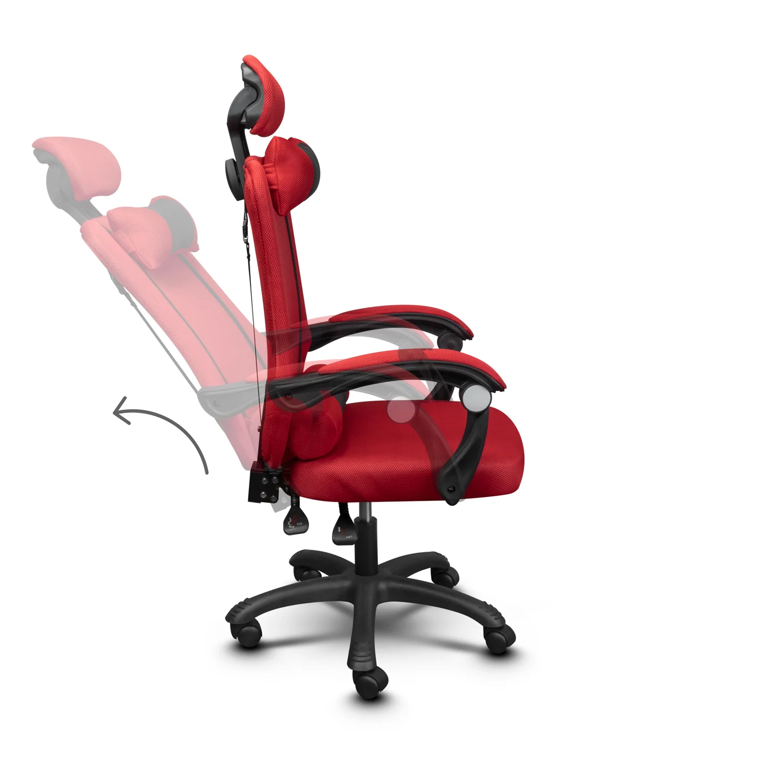 Irodai szék, forgószék piros (OFFICE-CHAIR-925-RED)