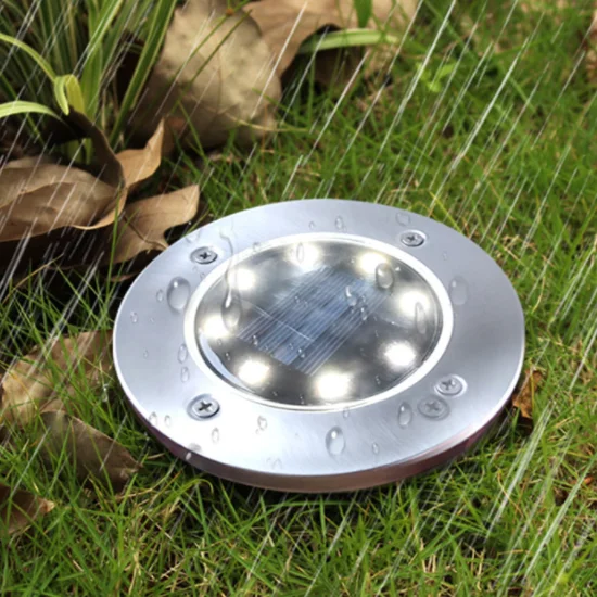 Kültéri napelemes LED lámpa, kerti világítás IP65 vízálló 3500K meleg fényű 4db-os kiszerelés (ZY-1028-8LED-WARM)