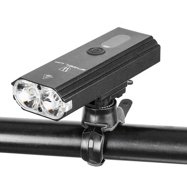 Kormányra szerelhető LED biciklilámpa, kerékpár világítás USB töltés, vízálló (QD008)