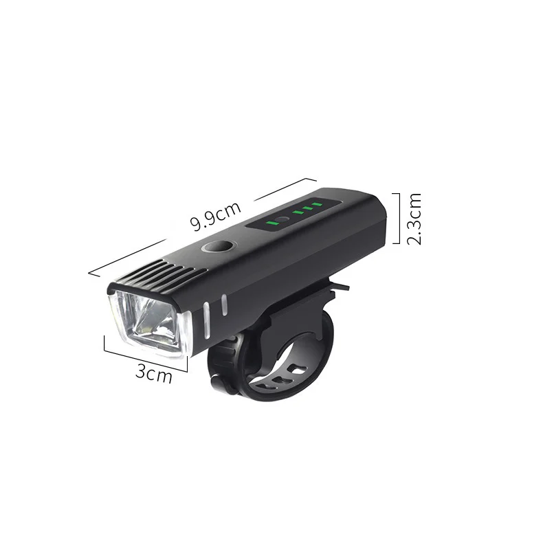 Kormányra szerelhető LED biciklilámpa, kerékpár világítás USB töltés, vízálló (MC220)