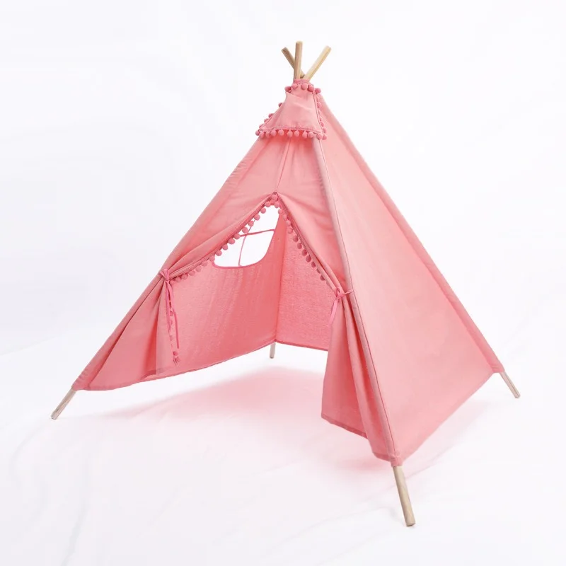 Teepee indián sátor, gyereksátor rózsaszín (kids-teepee-160-pink)