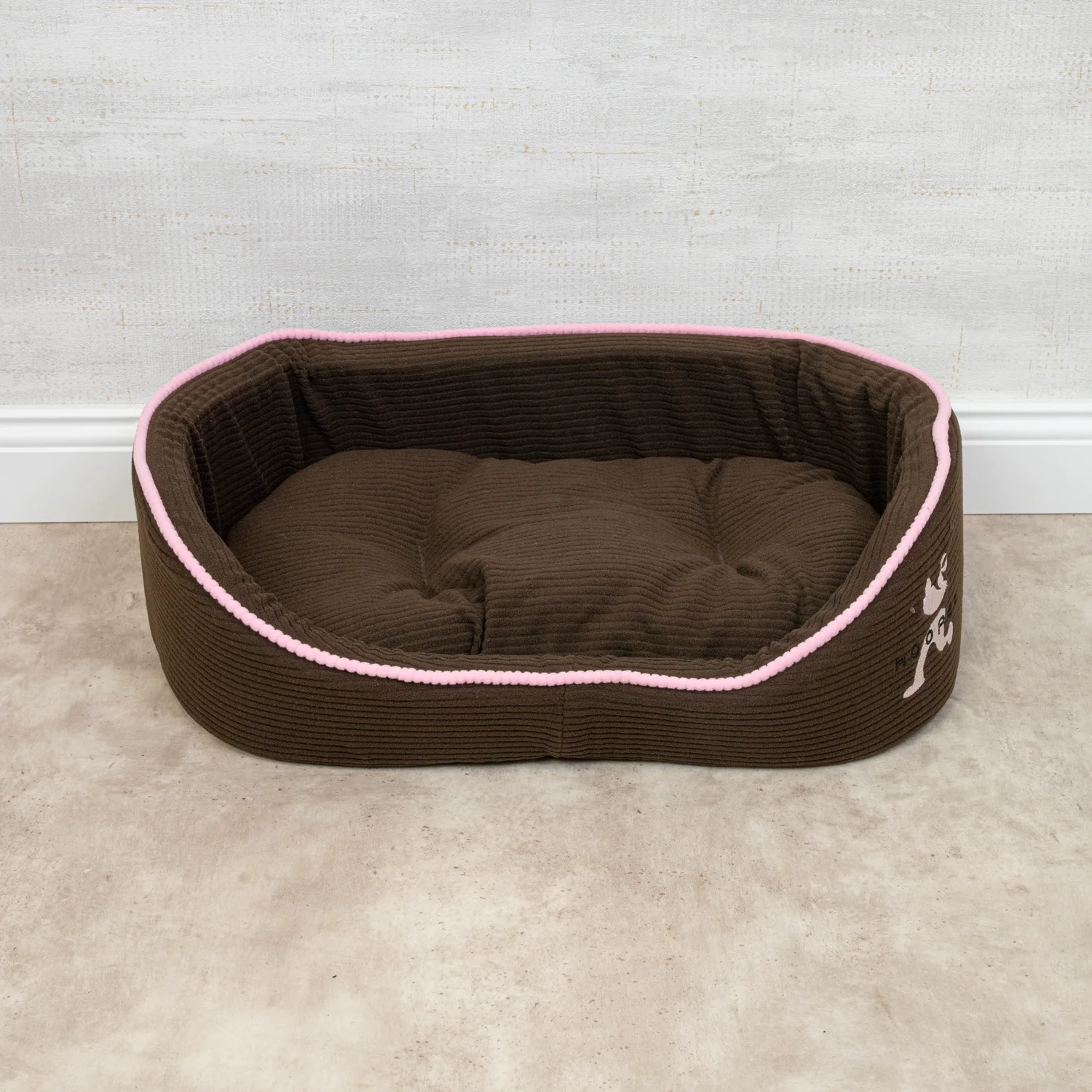 HOOPET Kutyafekhely, kutyaágy barna-rózsaszín S méret (HOOPET-76465-S-BROWN)