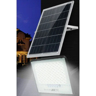 Kültéri napelemes LED lámpa, reflektor falra szerelhető 60W 6500K (TYN-1-60W)