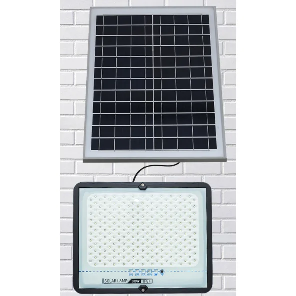 Kültéri napelemes LED lámpa, reflektor falra szerelhető 60W 6500K (TYN-1-60W)