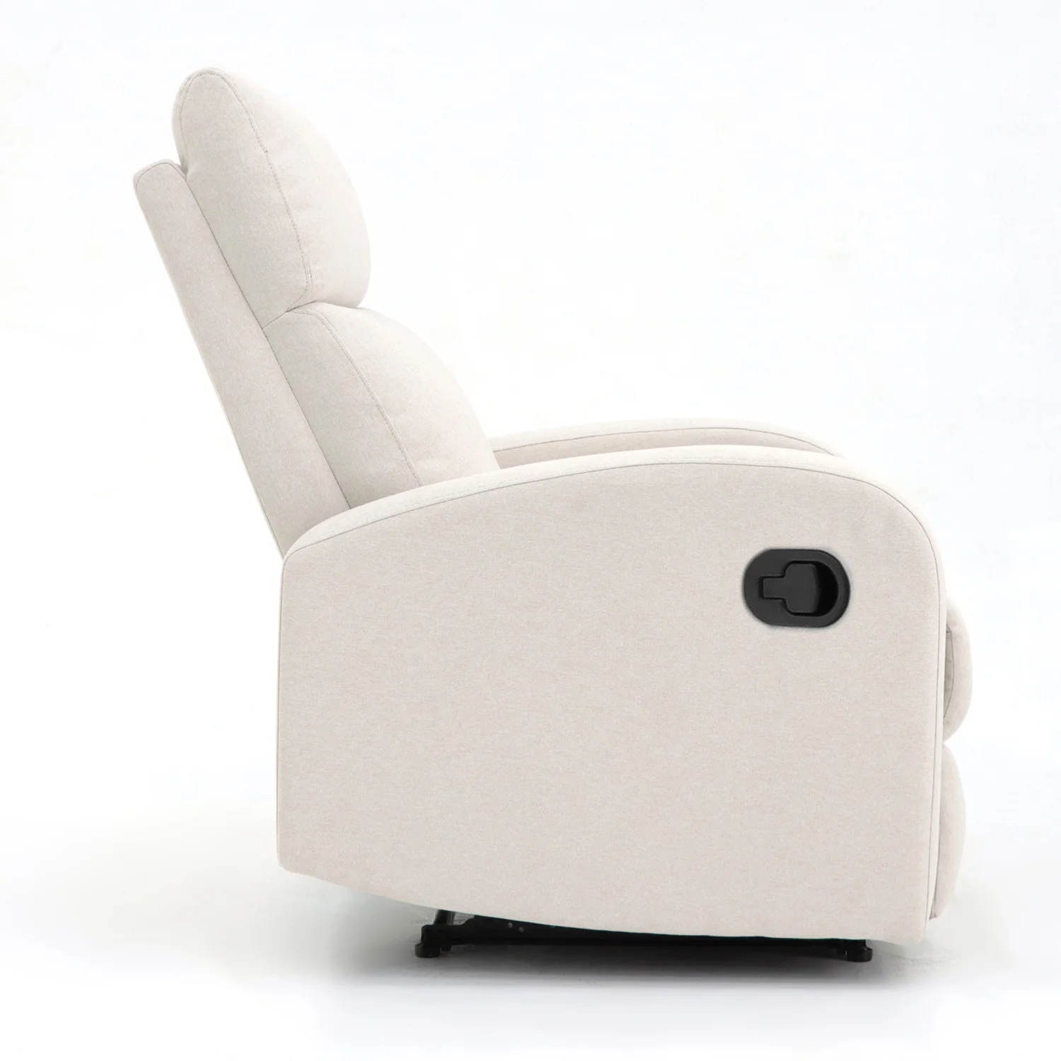 Fekvőfotel, relax fotelágy dönthető háttámlával, lábtartóval bézs (JKY-9224-BEIGE)