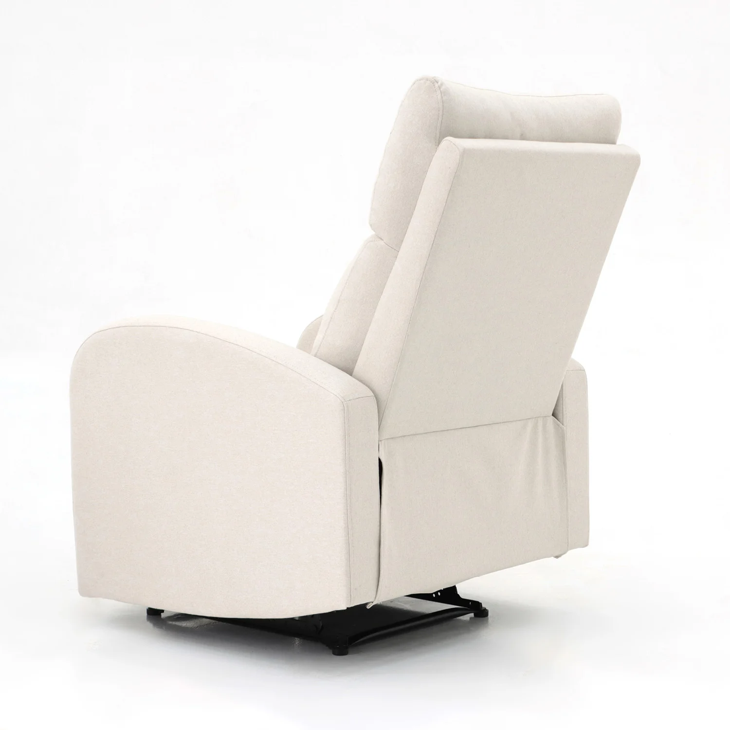 Fekvőfotel, relax fotelágy dönthető háttámlával, lábtartóval bézs (JKY-9224-BEIGE)