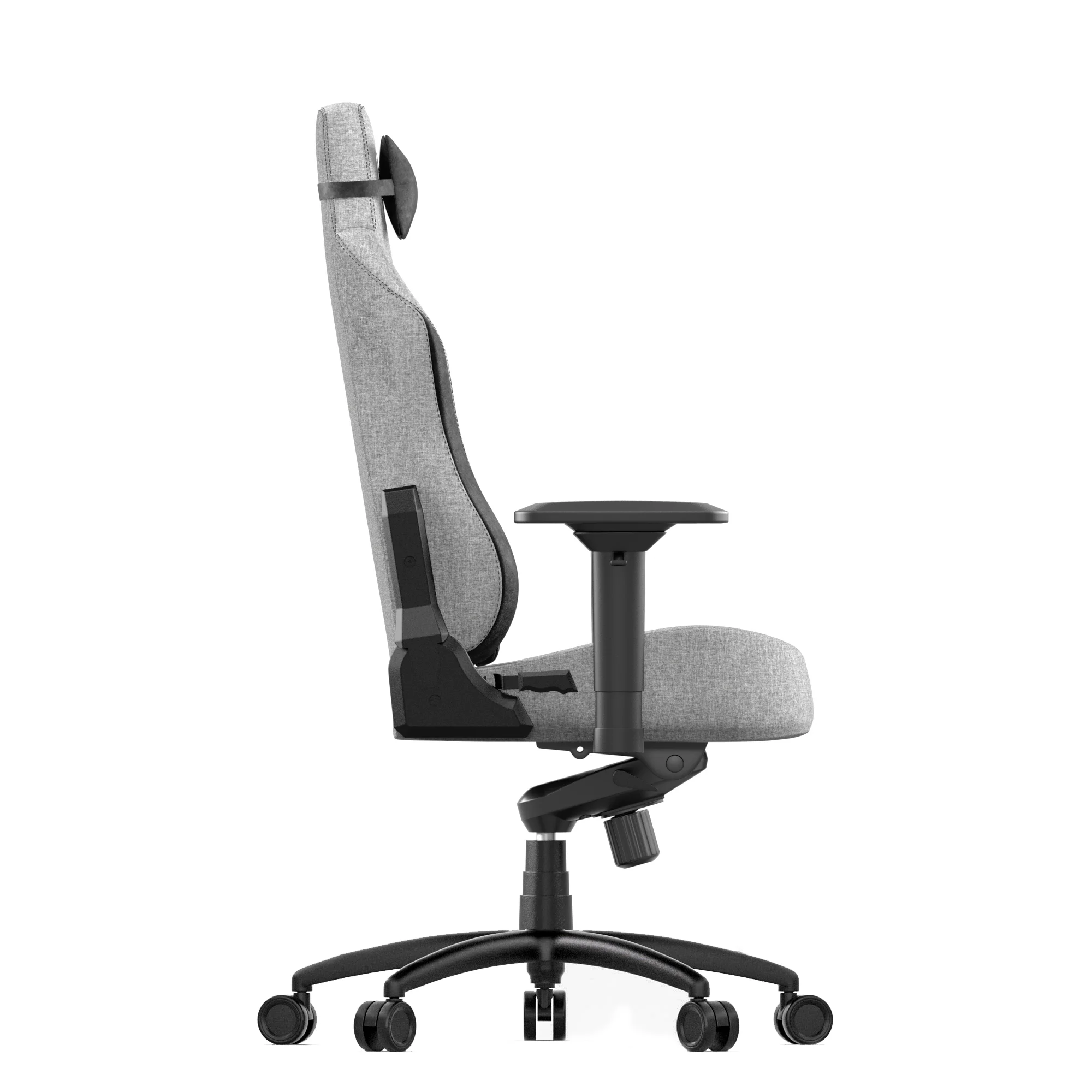 Gamer szék, irodai szék, forgószék szürke, szövet (D0930)