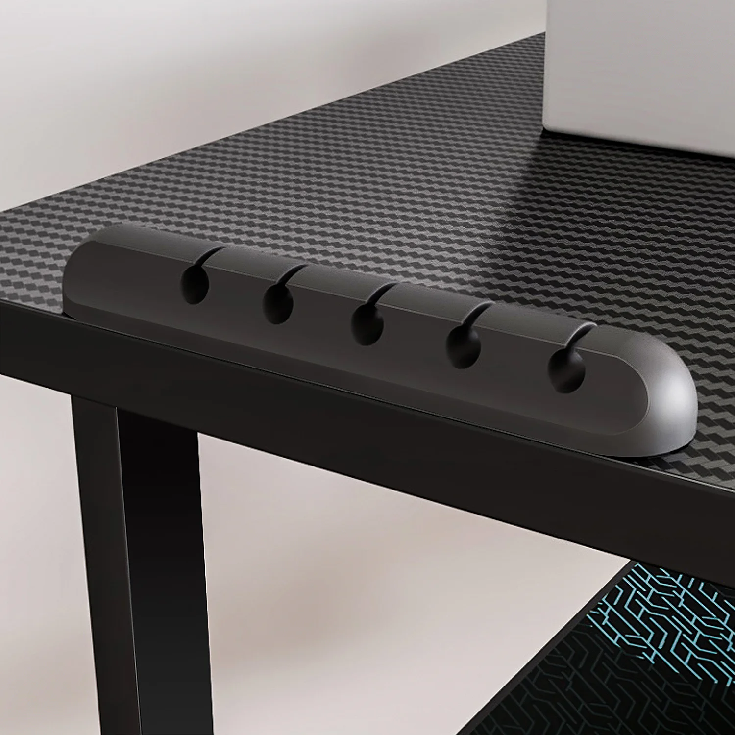 Eureka Ergonomic számítógépasztal, gamer asztal RGB világítással (ERK-AED-E70B-V3)