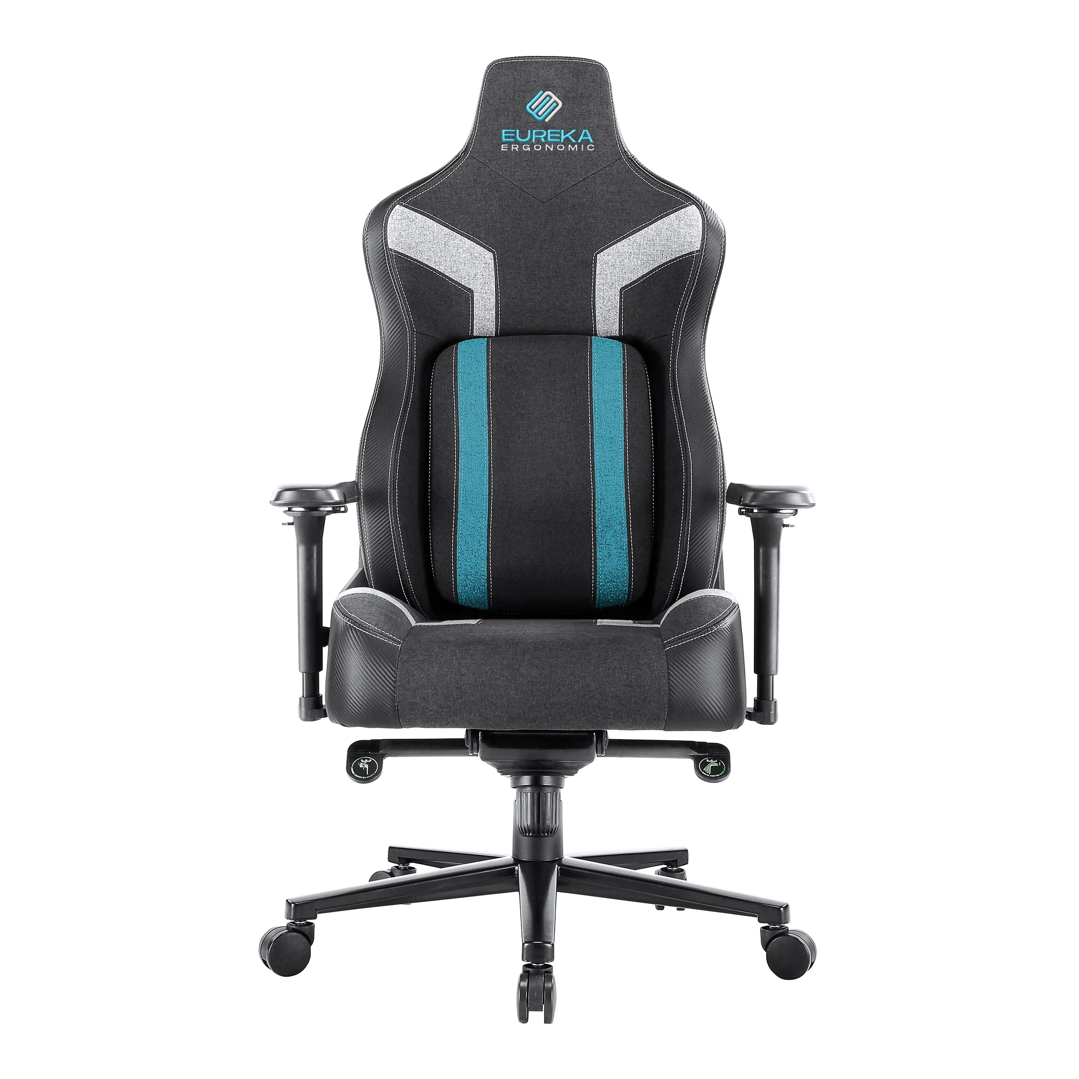 Eureka Ergonomic Python II gamer szék kék, szövet-műbőr (ERK-GC08-BU)
