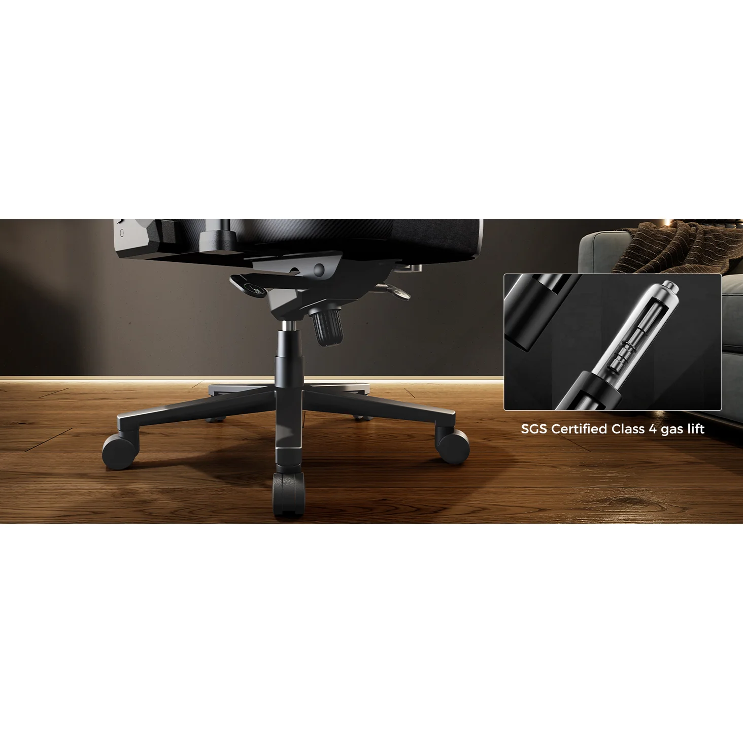 Eureka Ergonomic Python II gamer szék kék, szövet-műbőr (ERK-GC08-BU)