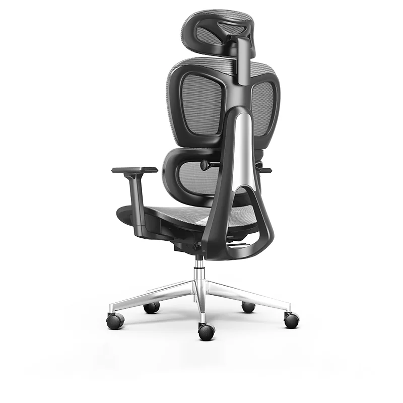 Prémium ergonomikus irodai szék, forgószék, fekete-szürke (T03)
