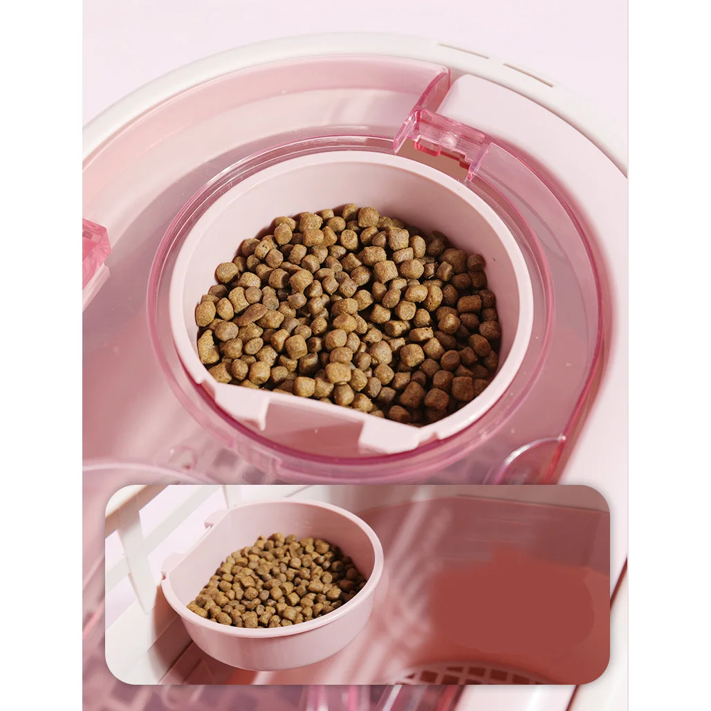 Macskahordozó, macska szállító, kisállat hordozó, szállítóbox rózsaszín (JA2305-101)