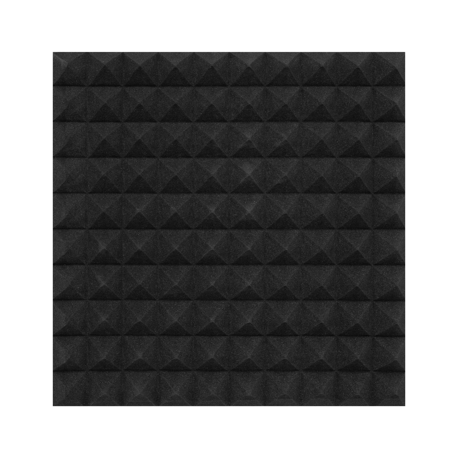 Hangelnyelő szivacs, 50x50cm, piramis, fekete, öntapadós