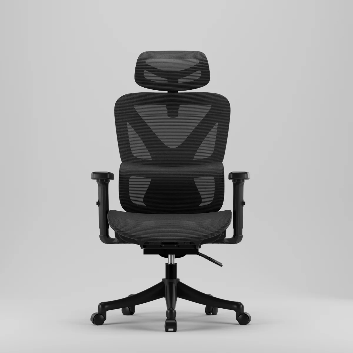 Ergonomikus irodai szék, forgószék, fekete (E07 BLACK) hálós