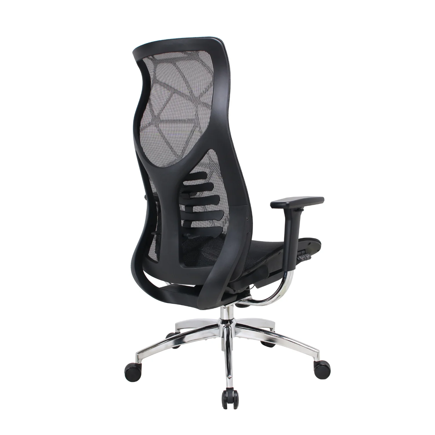 Prémium ergonomikus irodai szék, hálós forgószék, fekete (GM-13 BLACK)