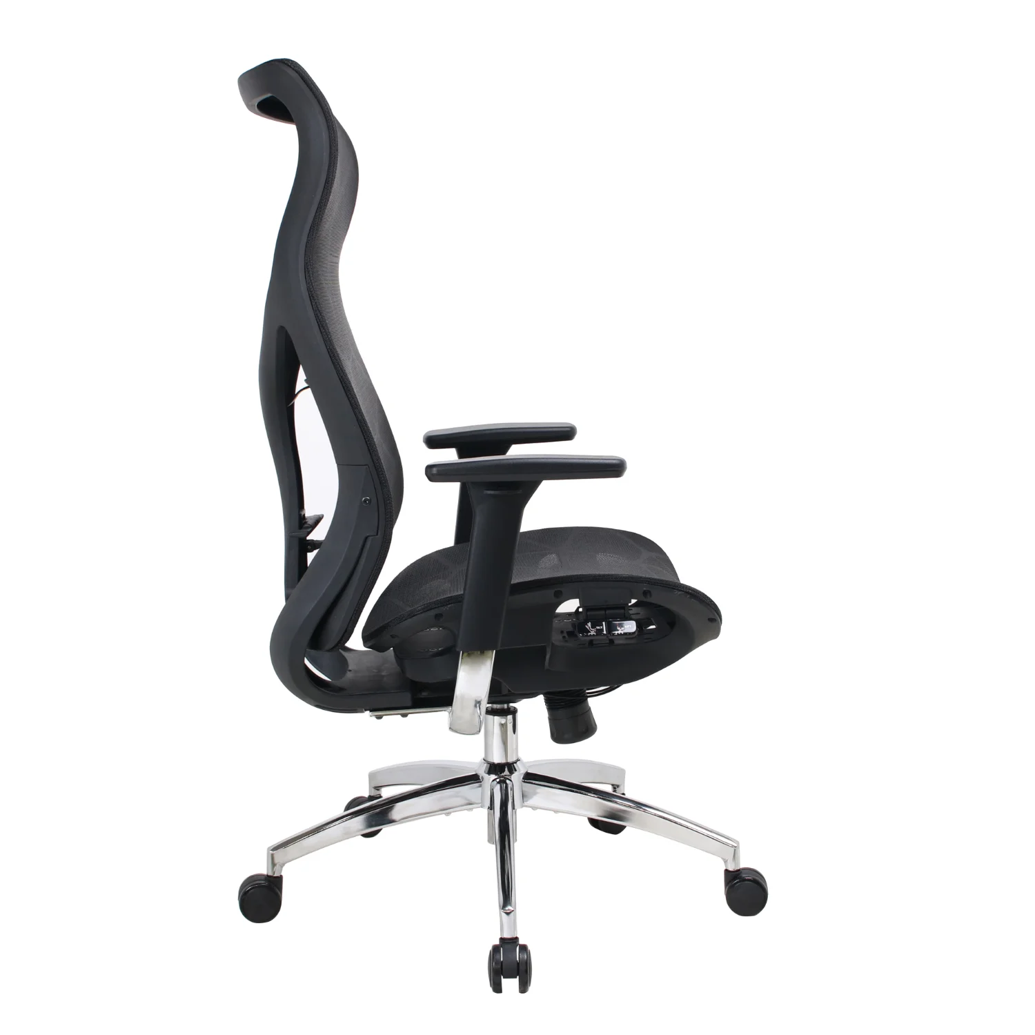 Prémium ergonomikus irodai szék, hálós forgószék, fekete (GM-13 BLACK)