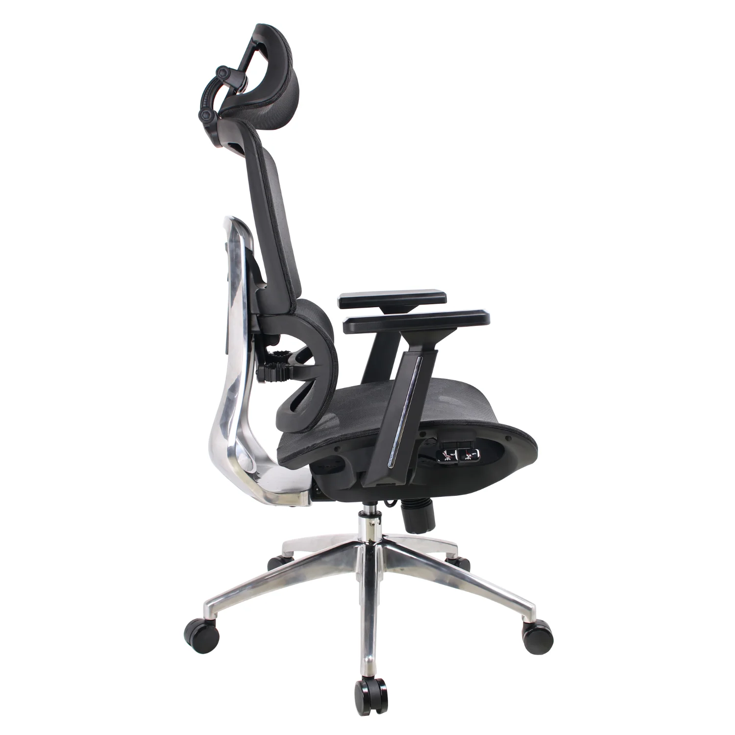 Prémium ergonomikus irodai szék, forgószék, hálós fekete (L97 BLACK)