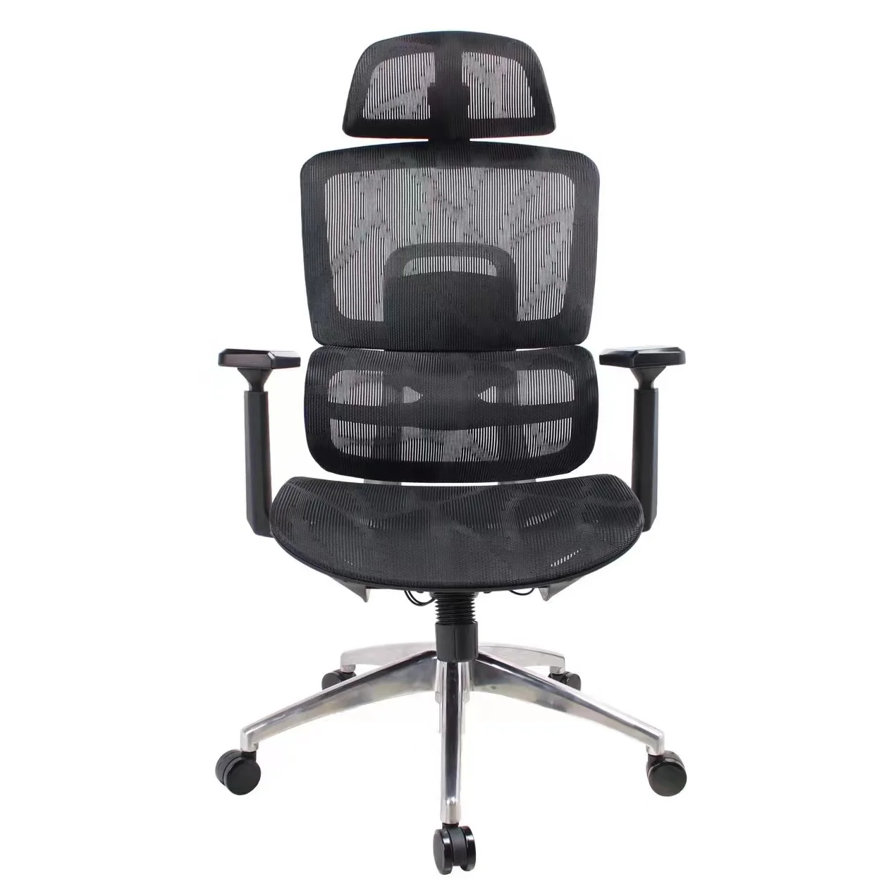 Prémium ergonomikus irodai szék, forgószék, hálós fekete (L97 BLACK)