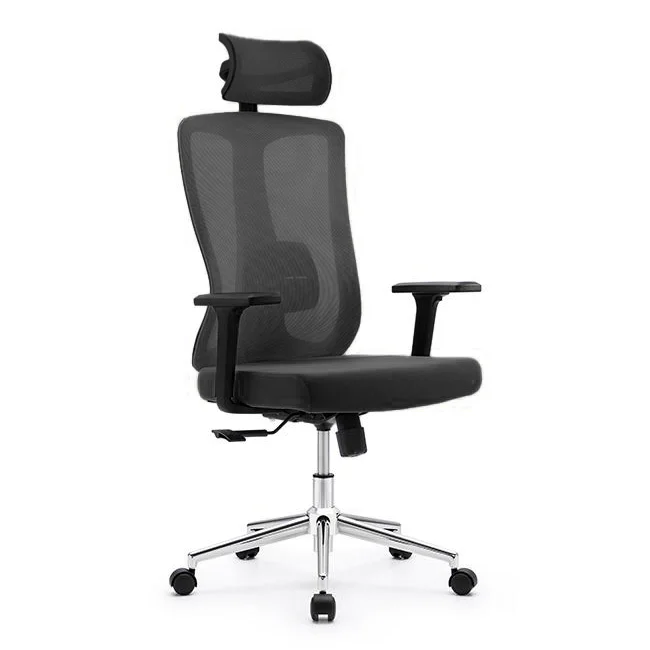 Ergonomikus irodai szék, forgószék, fekete hálós (LA-8065FH-BLACK)