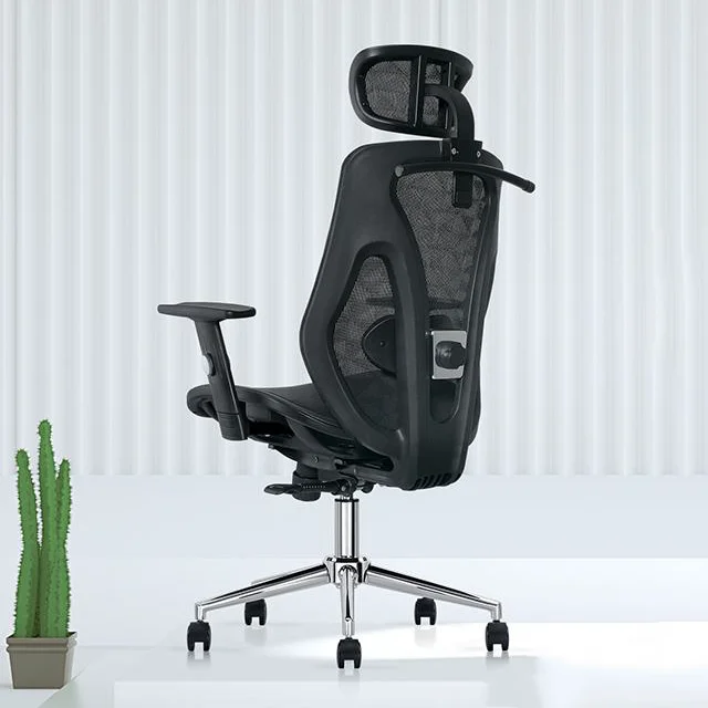 Ergonomikus irodai szék, forgószék, fekete hálós (LA-8015MH-1-BLACK)