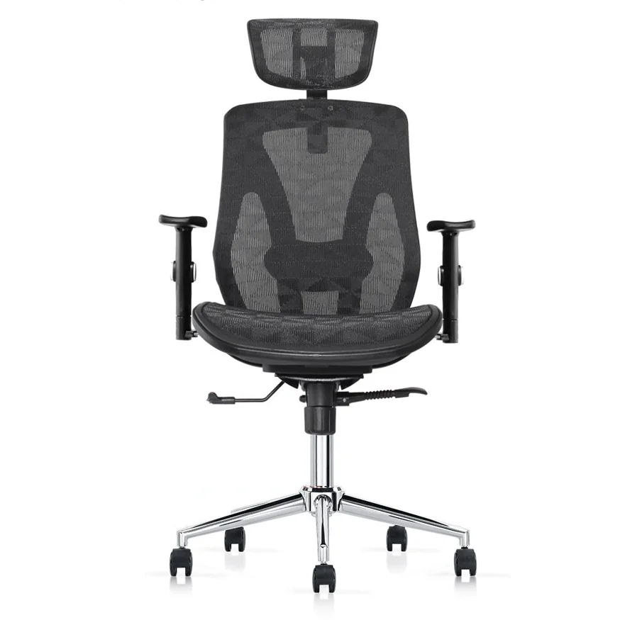 Ergonomikus irodai szék, forgószék, fekete hálós (LA-8015MH-1-BLACK)