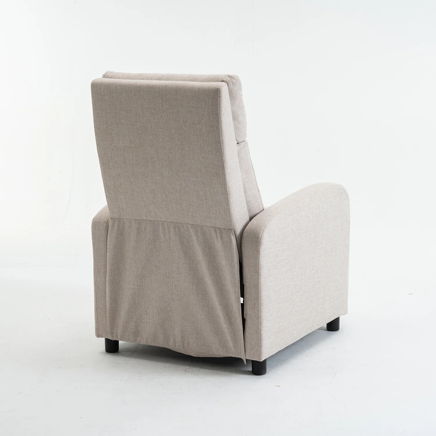 Manuális fekvőfotel, relax fotelágy push back, bézs szövet (JNF-MANUAL-FABRIC-BEIGE) JN-R8003A51