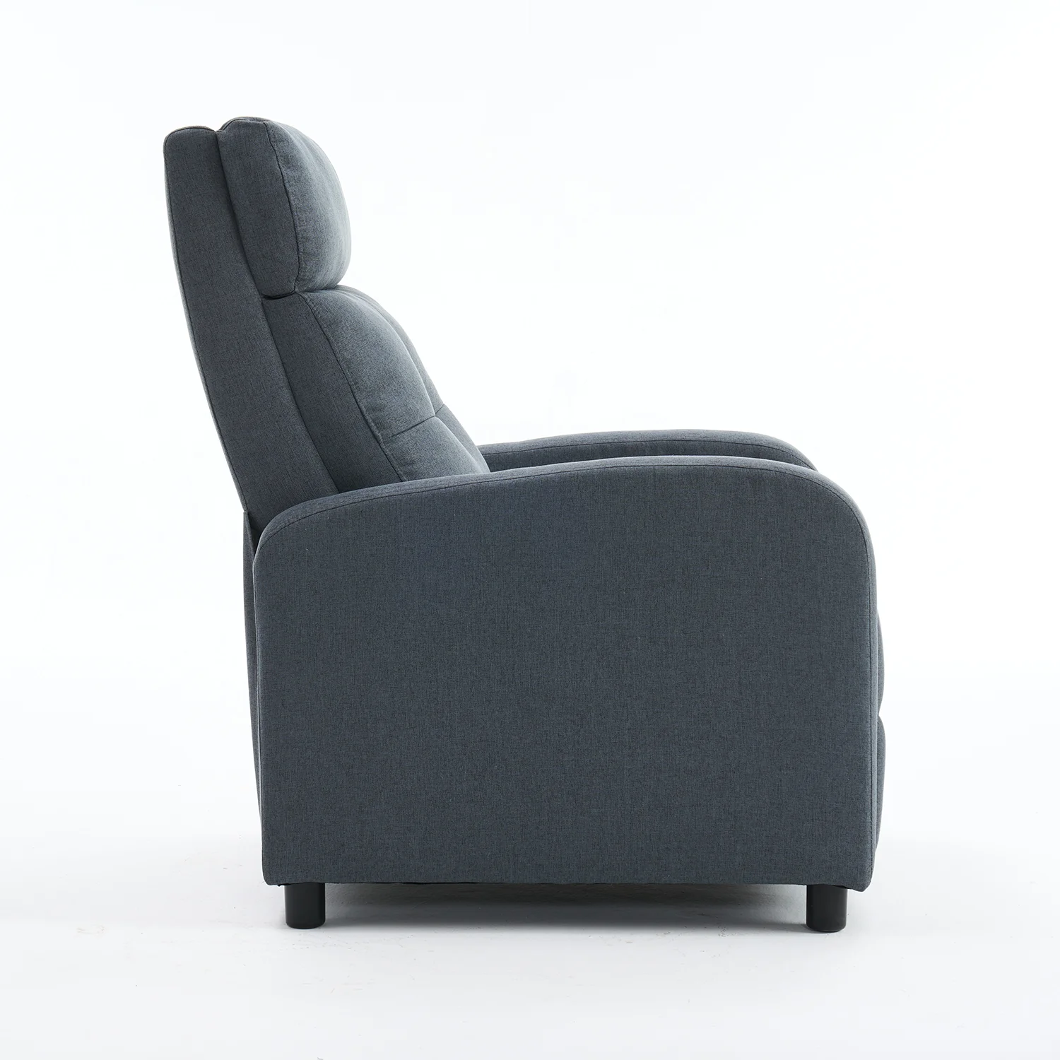 Manuális fekvőfotel, relax fotelágy push back, szürke szövet (JNF-MANUAL-FABRIC-GREY) JN-R8003A51