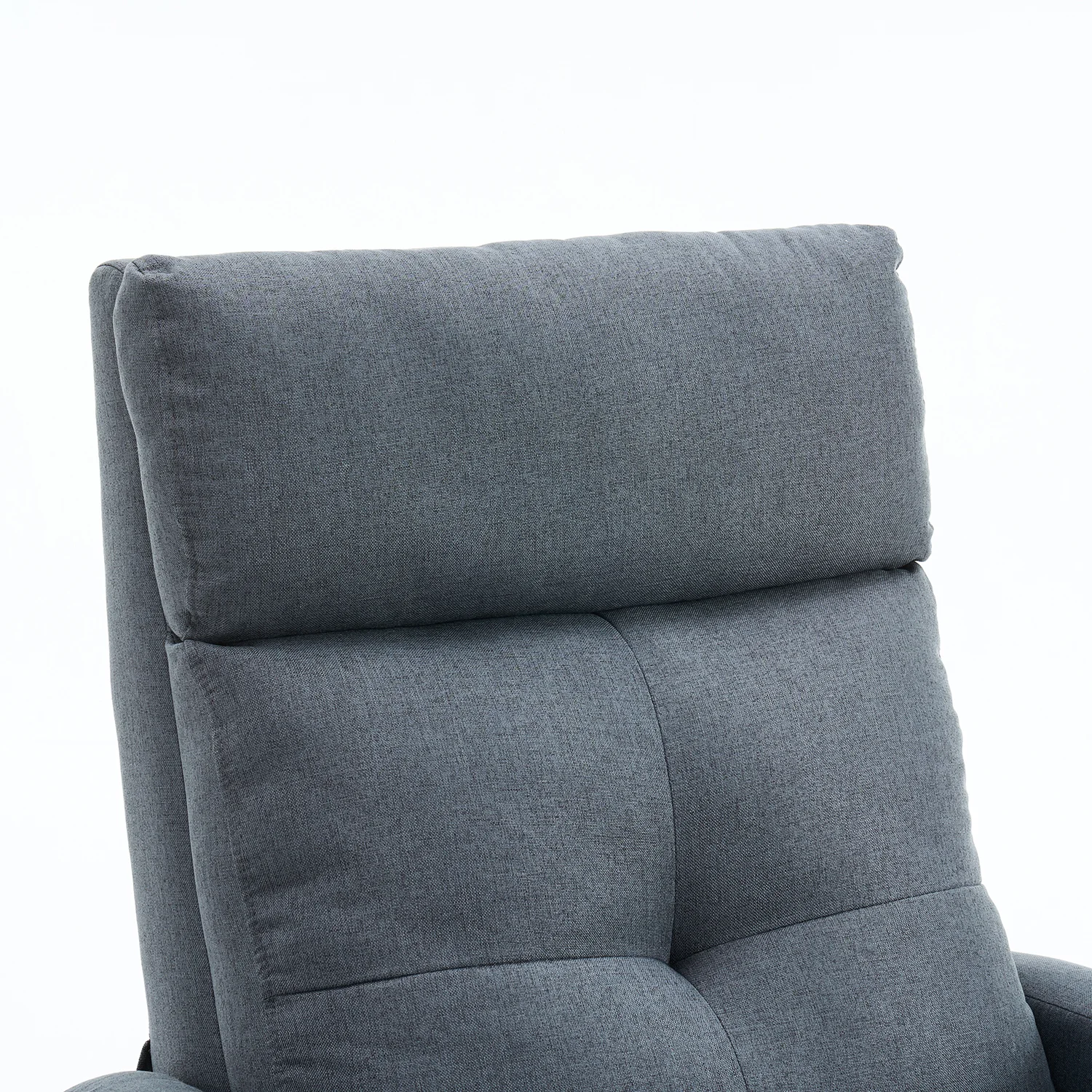 Manuális fekvőfotel, relax fotelágy push back, szürke szövet (JNF-MANUAL-FABRIC-GREY) JN-R8003A51