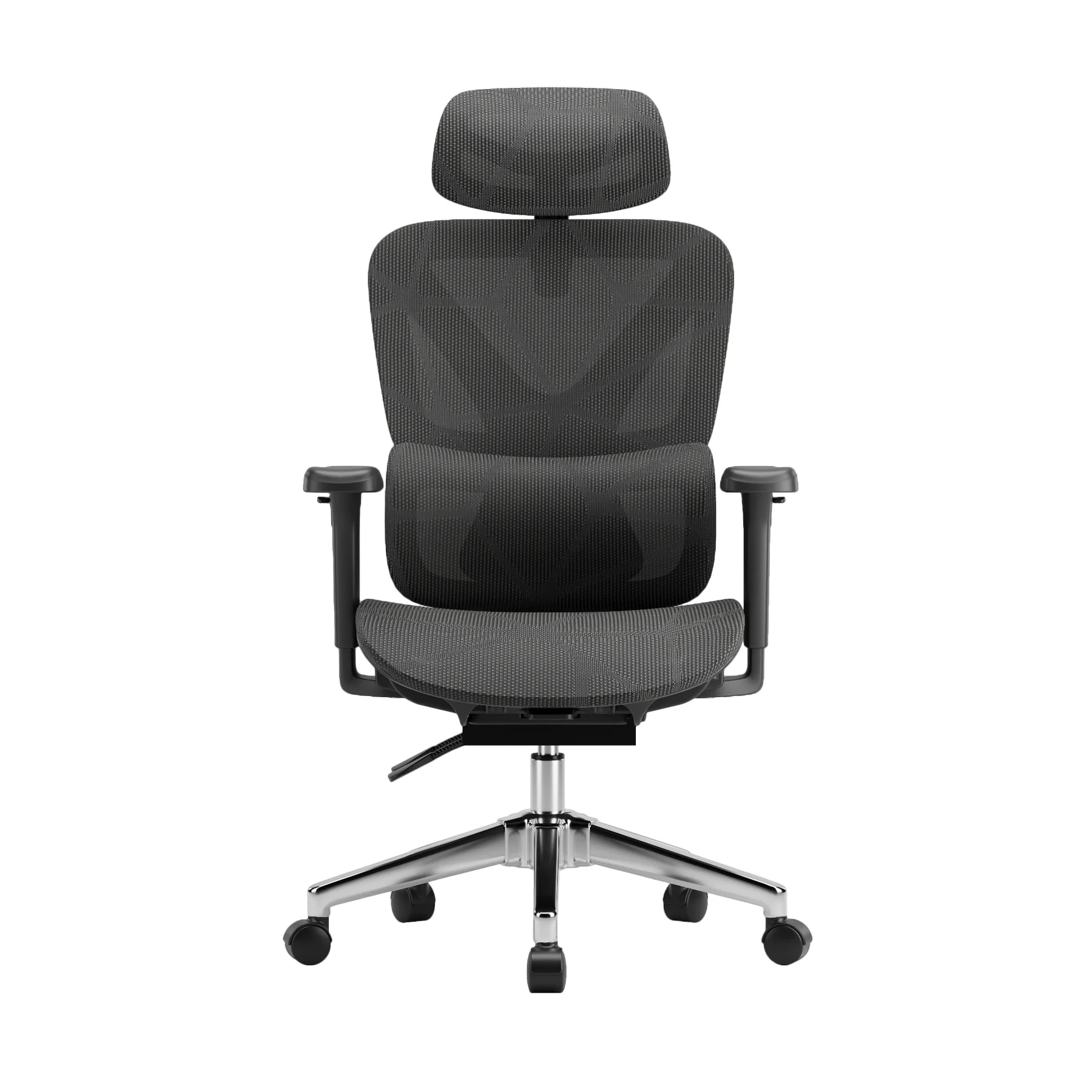 Ergonomická kancelárska stolička, otočná stolička, čierna sieťovaná (E07 BLACK)