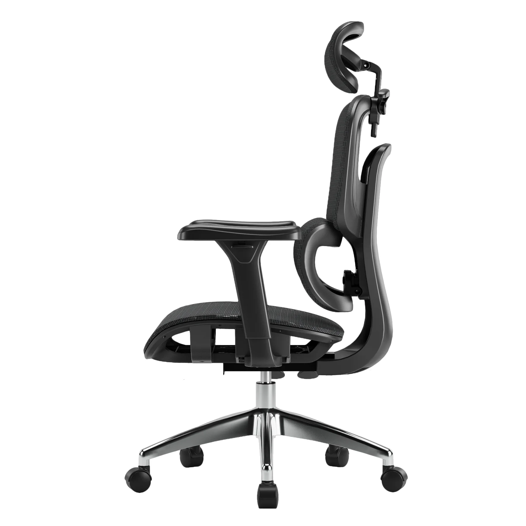 Ergonomikus irodai szék, forgószék, fekete hálós (E15 BLACK)